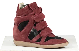 Isabel Marant Red Beckett Suede Trainers UK 8 EU 41 👠