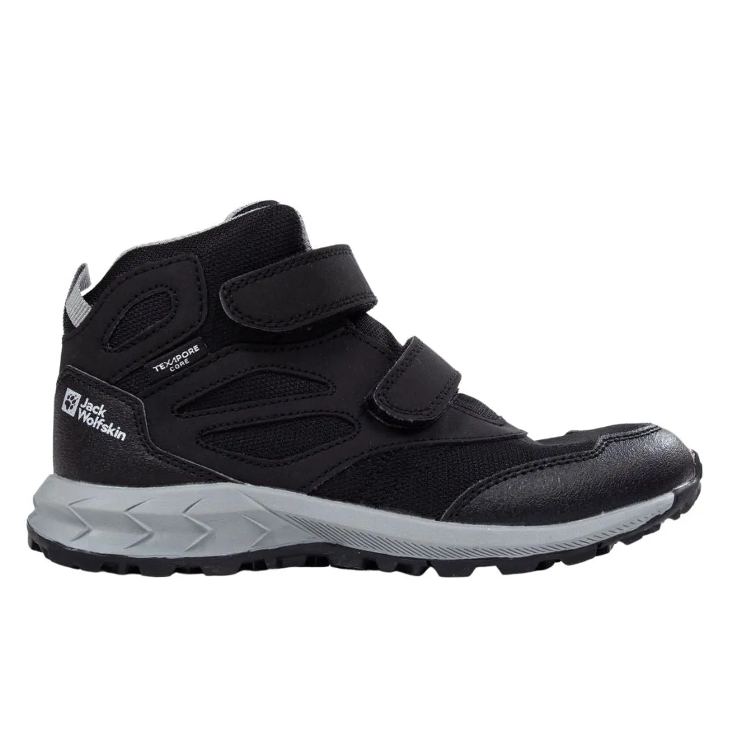 jack wolfskin Woodland Texapore Mid VC Kids Waterproof Hiking Shoes