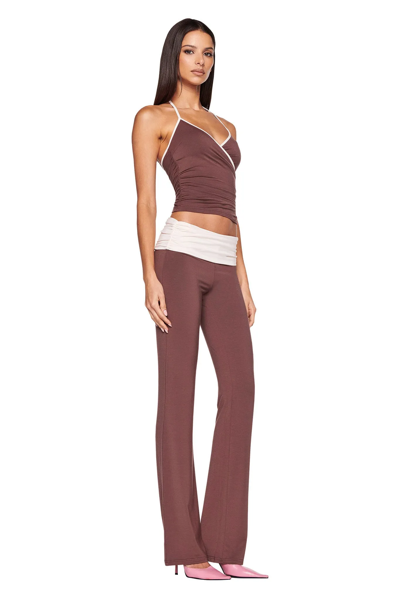 JANNIS PANT - BROWN : CHOCOLATE