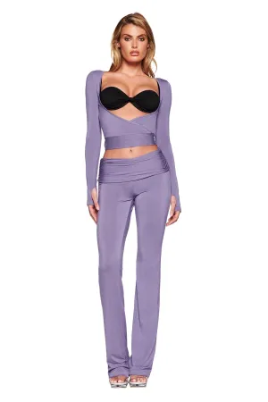 JANNIS PANT - PURPLE : DUSTY LILAC