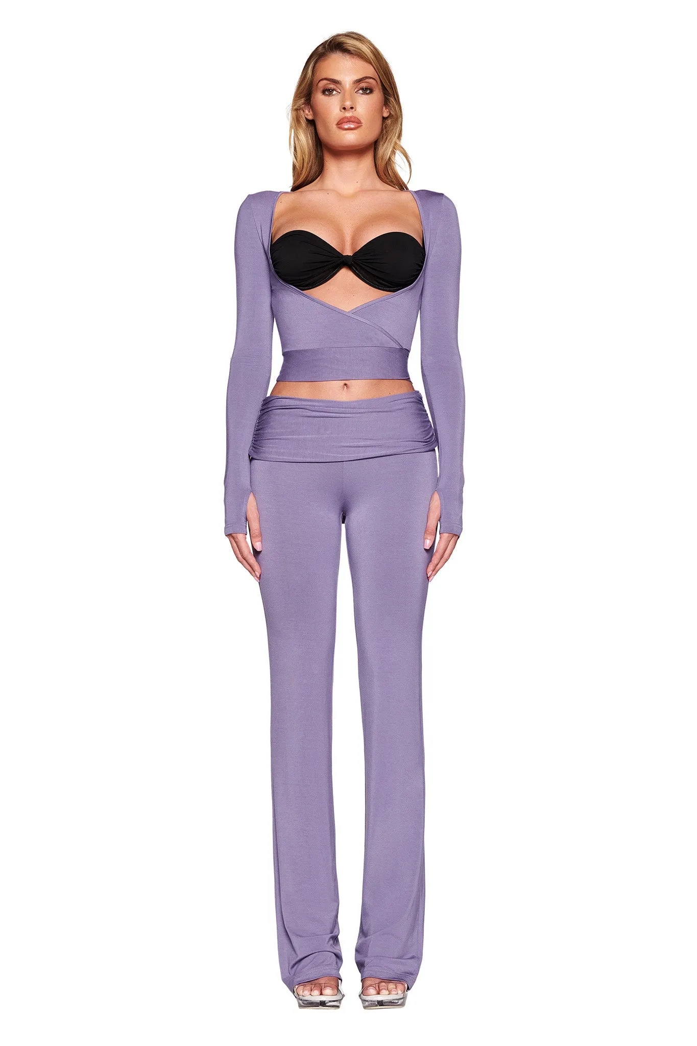JANNIS PANT - PURPLE : DUSTY LILAC