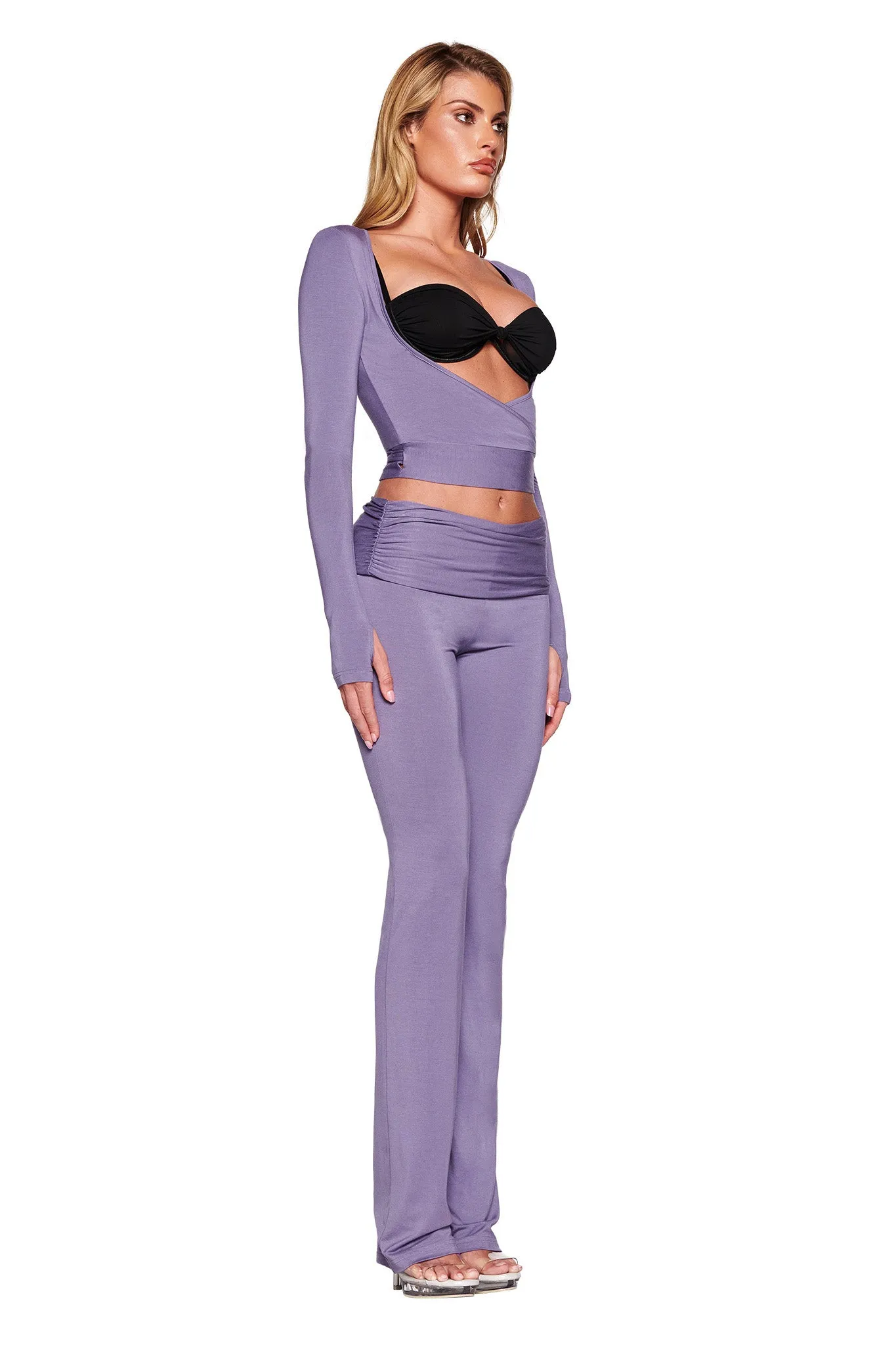 JANNIS PANT - PURPLE : DUSTY LILAC