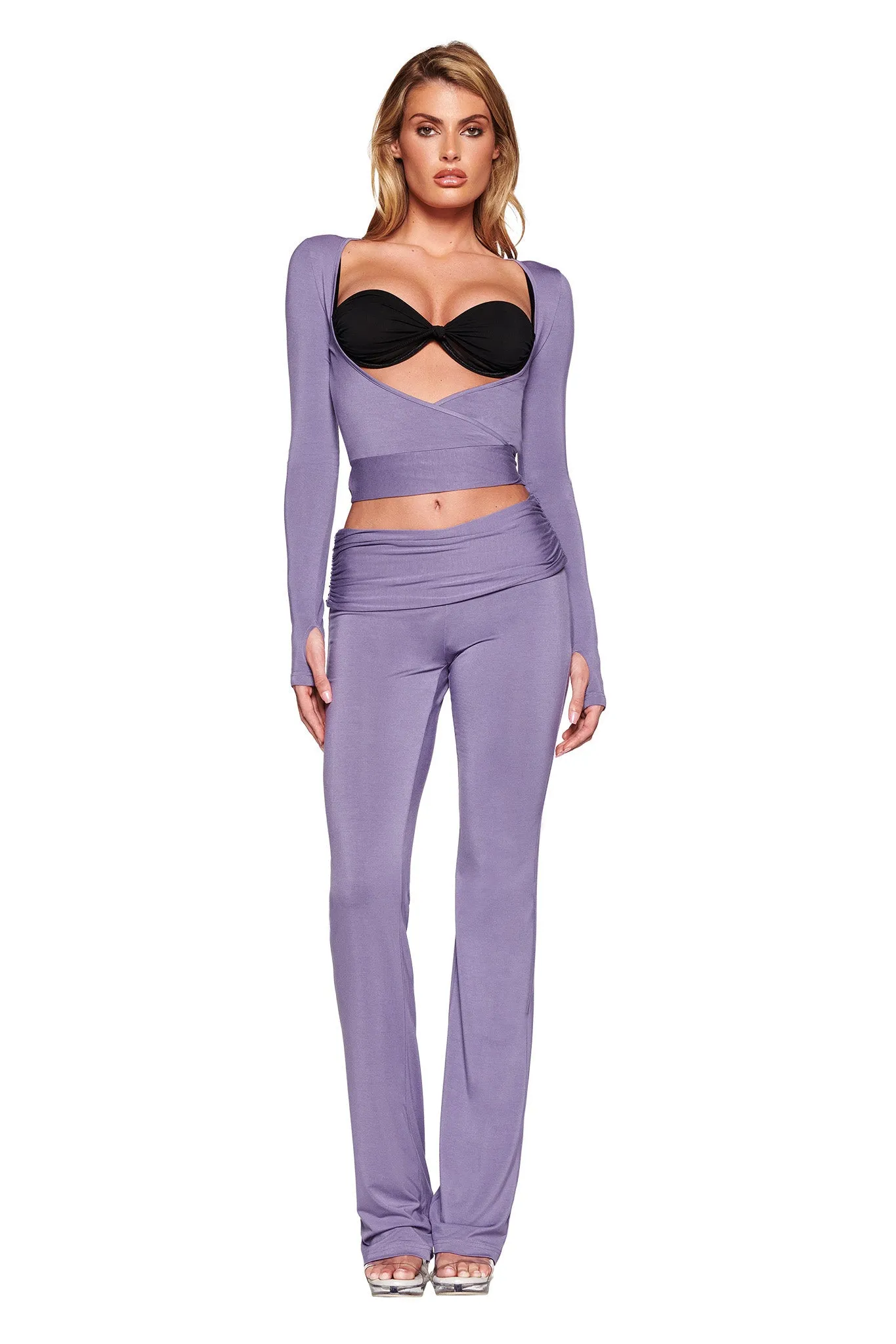 JANNIS PANT - PURPLE : DUSTY LILAC