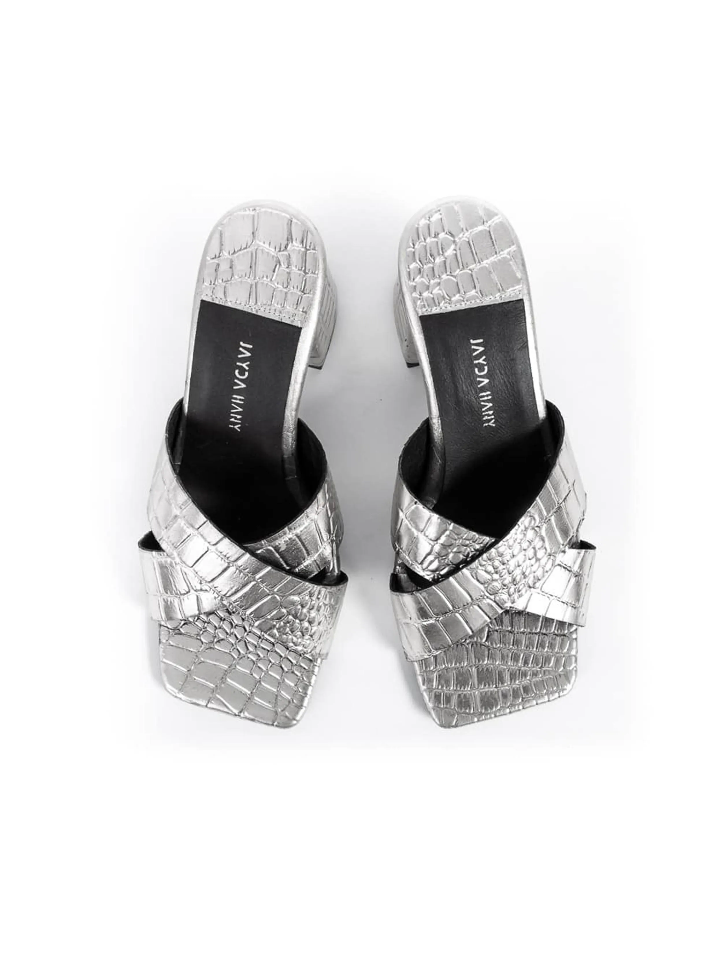 Jayda Shoes - Cross Strap Mules