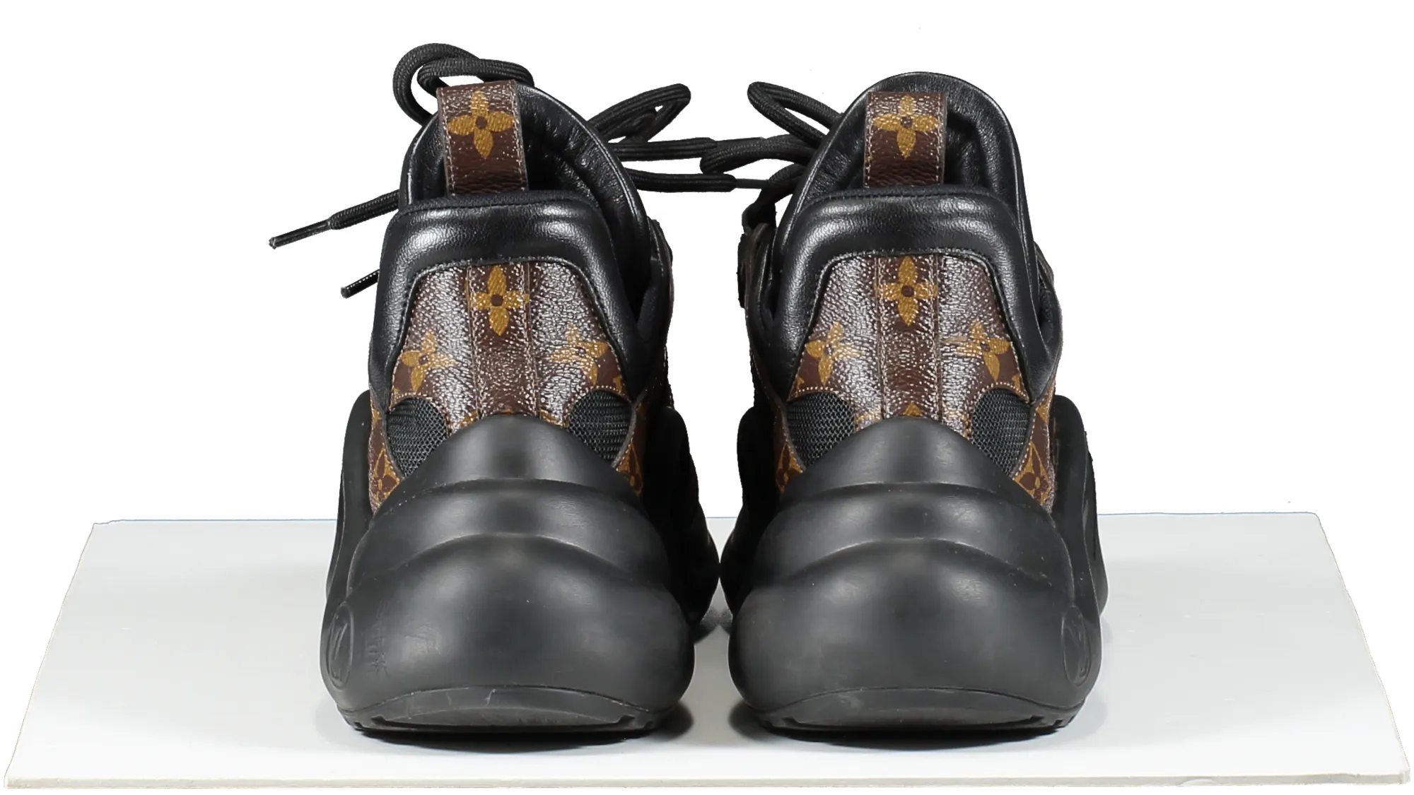 Louis Vuitton Black / Monogram Logo LV Archlight Trainers UK 4 EU 37