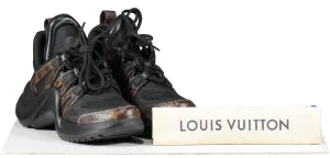 Louis Vuitton Black / Monogram Logo LV Archlight Trainers UK 4 EU 37