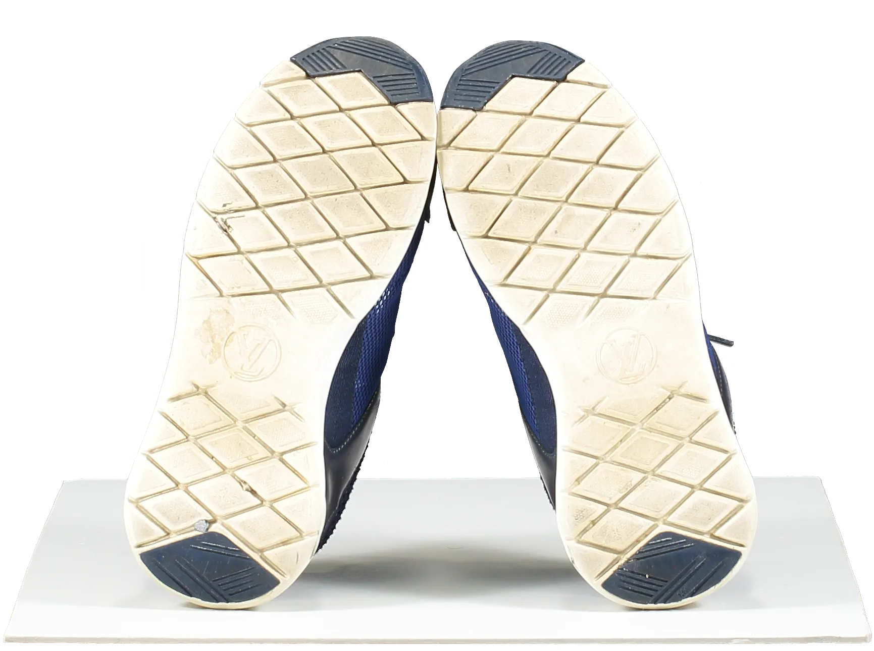 Louis Vuitton Blue Lv Logo Mesh Trainers UK 3 EU 36 👠