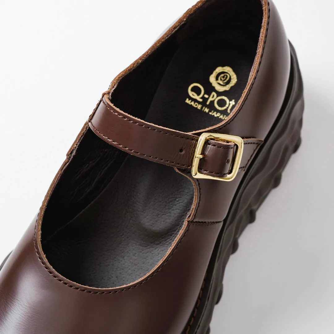 Melting Chocolate Leather Mary Jane (Brown)【Japan Jewelry】