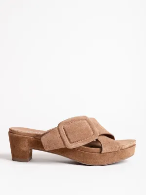 nanette heel - hazelnut castoro
