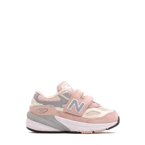 New Balance Infant 990v6 Wide Hook and Loop Pink Haze IV990PK6-WIDE