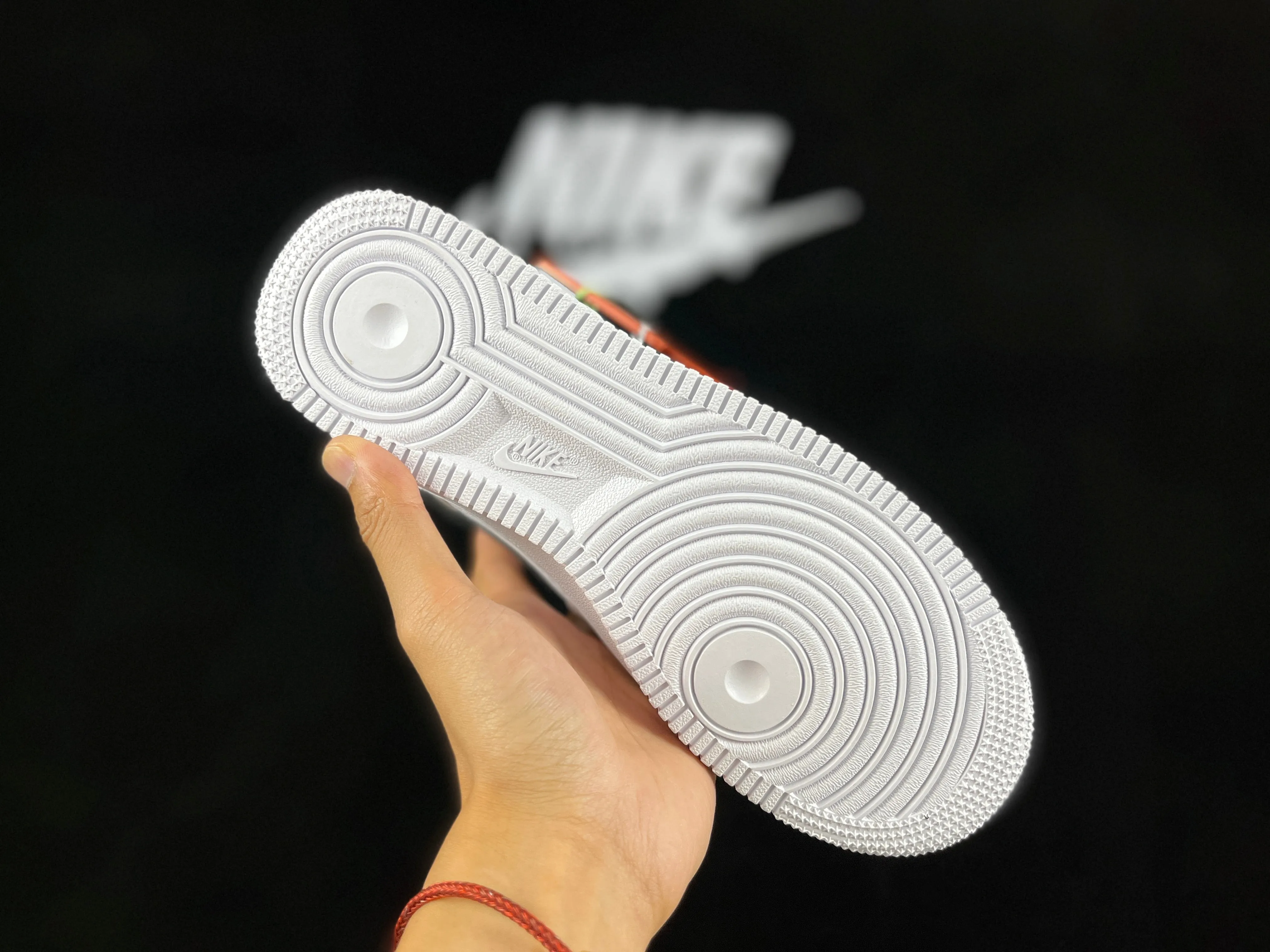 NIKE AIR FORCE 1 Low "White/Black/Red Hiking Buckle"