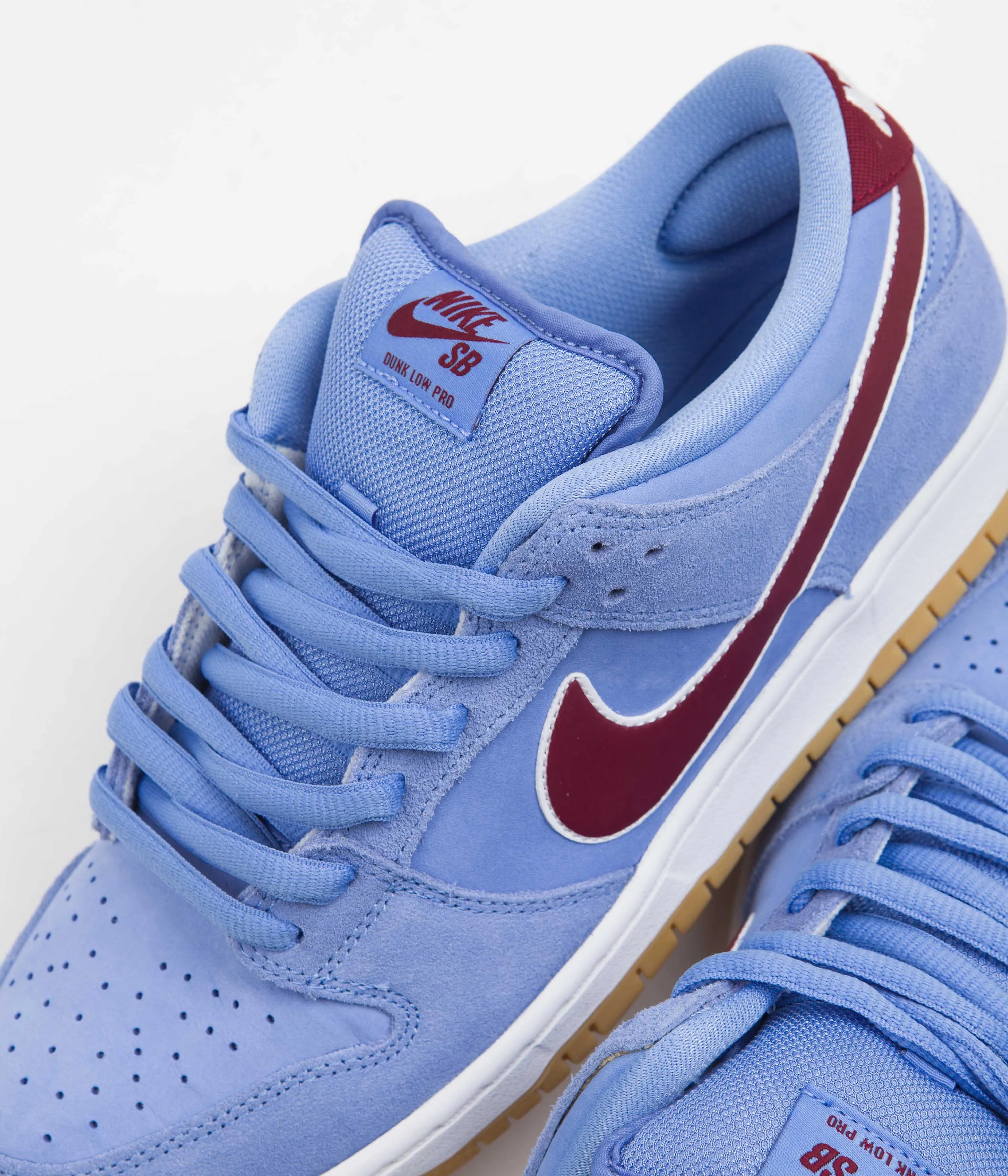 Nike SB Dunk Low 'Phillies' Premium Shoes - Valor Blue / Team Maroon - Valor Blue - White