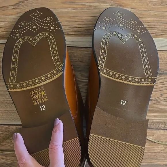 NWT Mens Bruno Marc Brown Dress Shoes