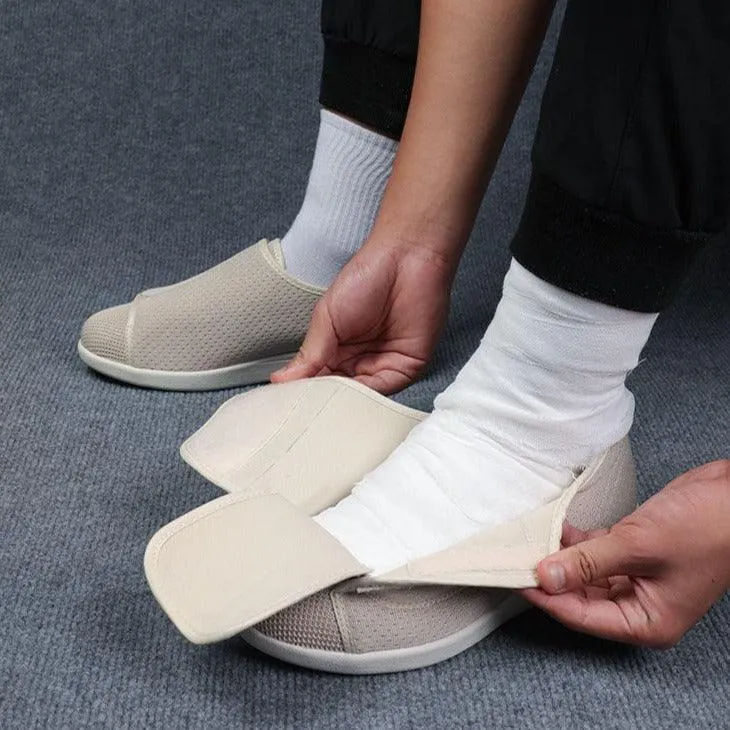 Orthopedic Air Cushion Walking Wide Velcro Shoes
