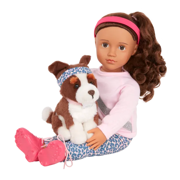 Our Generation 18" Doll with Pet Dog - Natalia & Nillie
