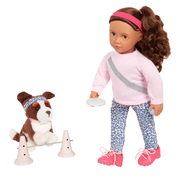 Our Generation 18" Doll with Pet Dog - Natalia & Nillie