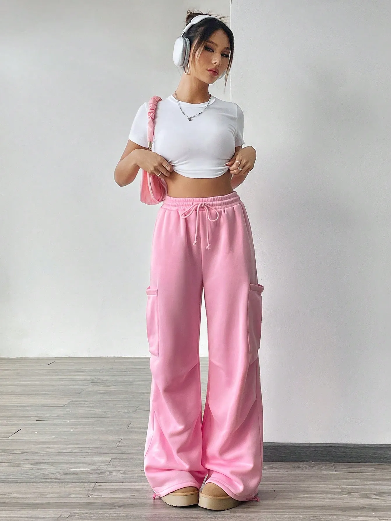Pantalones de Fitness Sueltos Cherry Vibes en