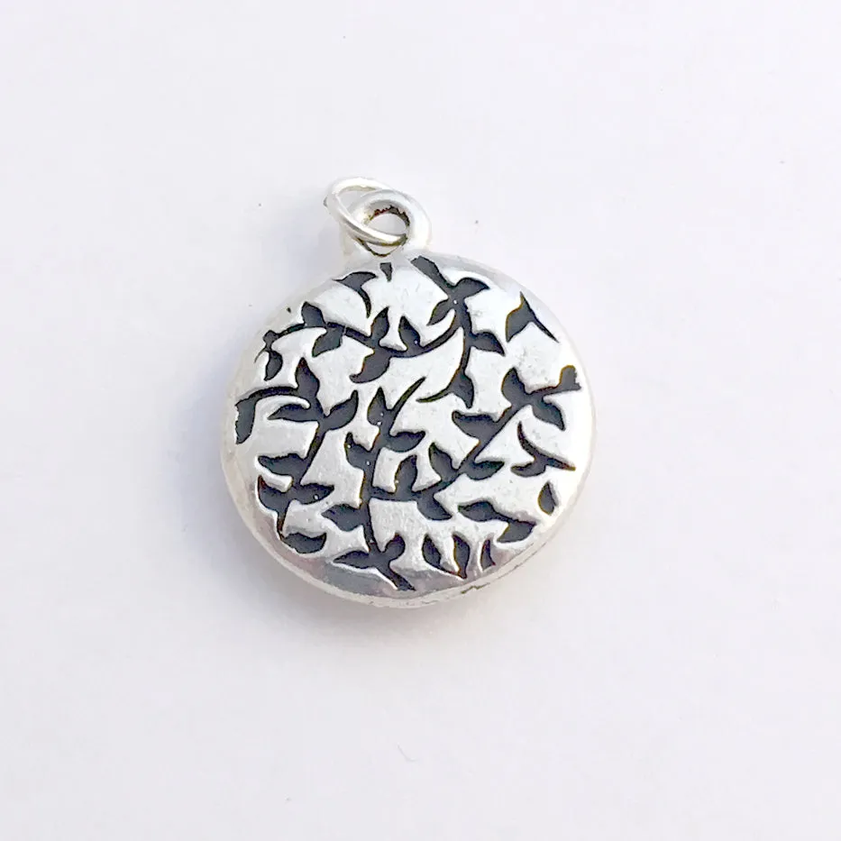 Pewter frame Irish Dance soft shoe with sterling silver heart pendant-resin,Feis