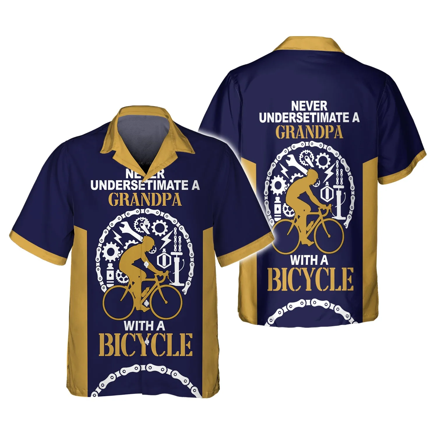 Premium Men's Cycling Hawaiian Grandpa- Hdmt