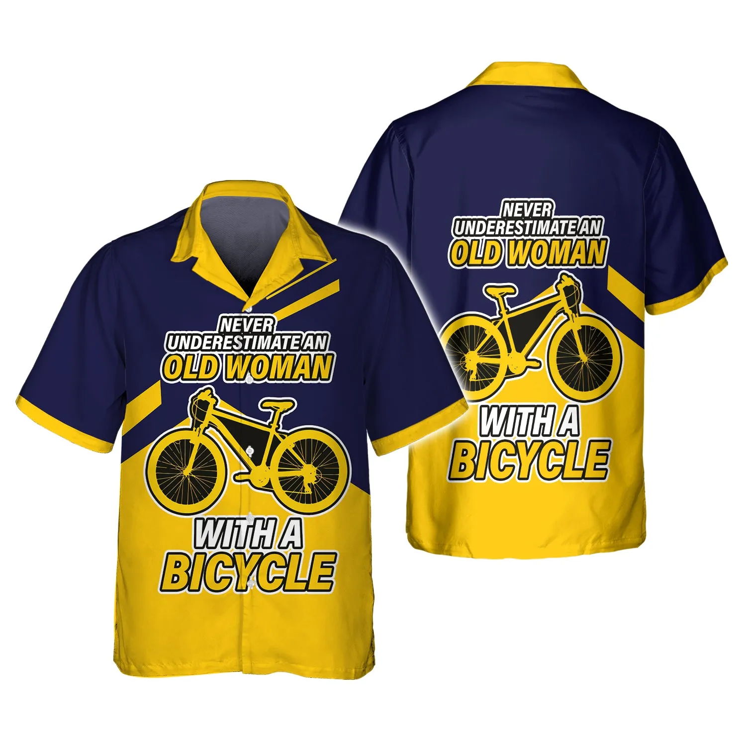 Premium Men's Cycling Hawaiian Old Woman- Hdmt