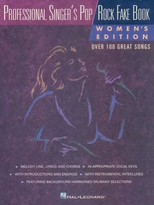 PROFESSIONAL SINGERS POP/ROCK FAKE BOOK WOMEN (O/P)