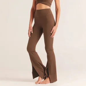 REALAIOT Sanhu Lianjiang Q24PT592 2025 women's clothing autumn and winter high waist comfortable yoga fitness training casual trousers wholesale