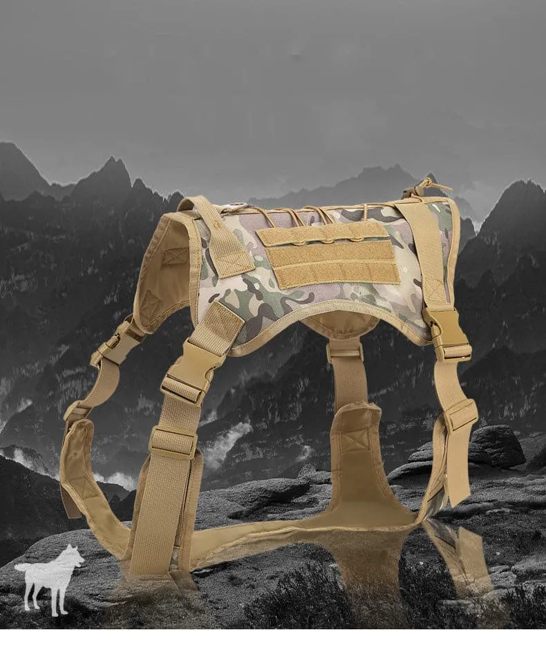 Recon GS2U 2.0 Tactical Dog MOLLE Laser Cut No Pull Harness