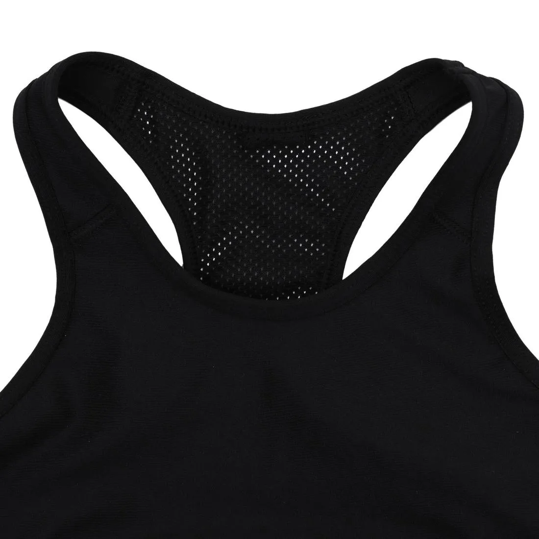 S900 Girls' Gym Crop Top - Black