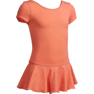 Short-Sleeved Ballet Leotard - Coral