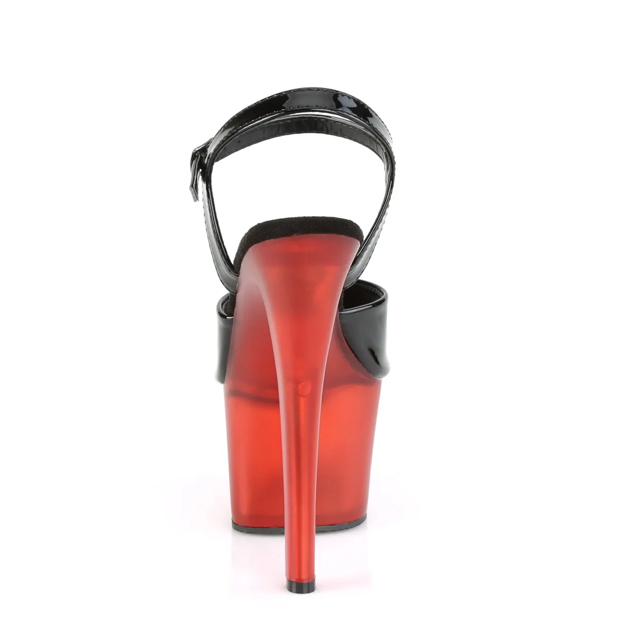 SKY-309T  Black Patent/Frosted Red