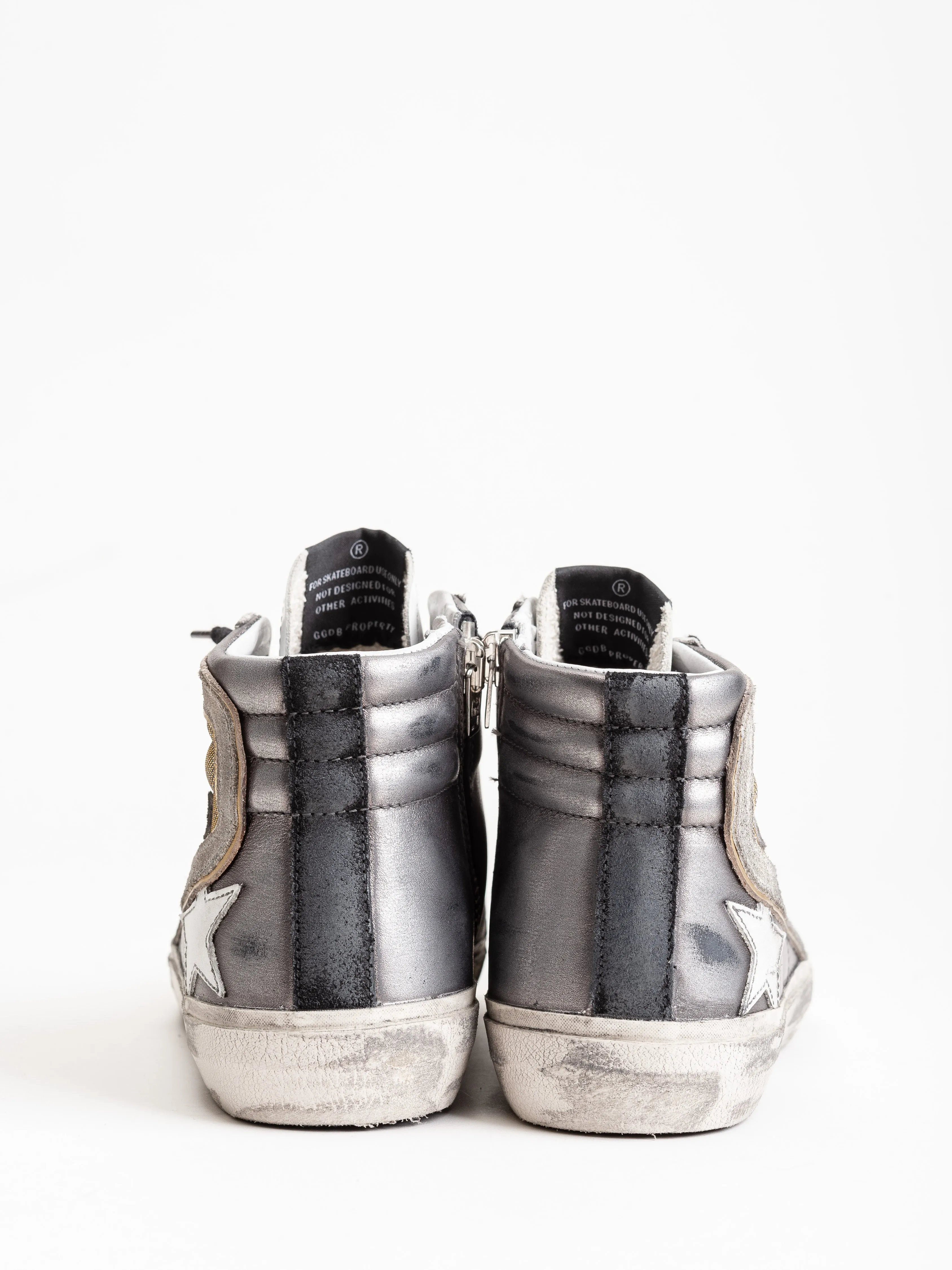 slide sneaker - gun metal