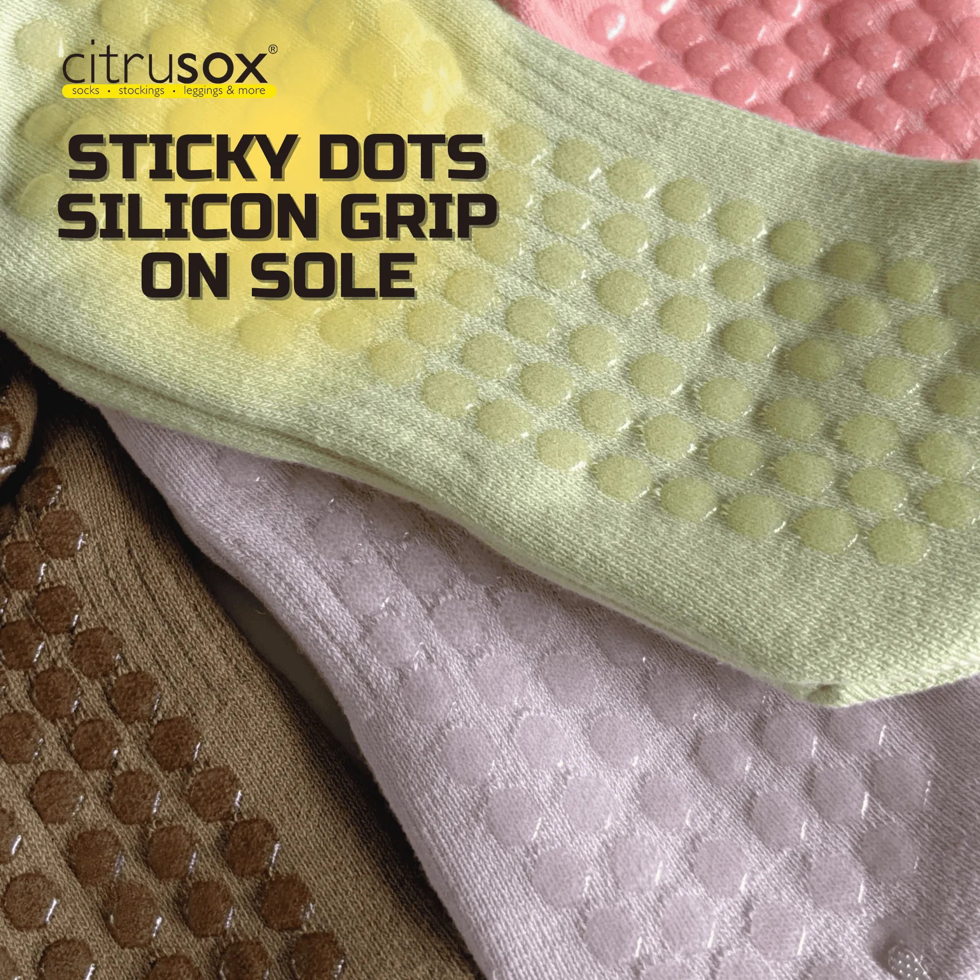 Sports Cushioned Mid-Calf Grip Socks