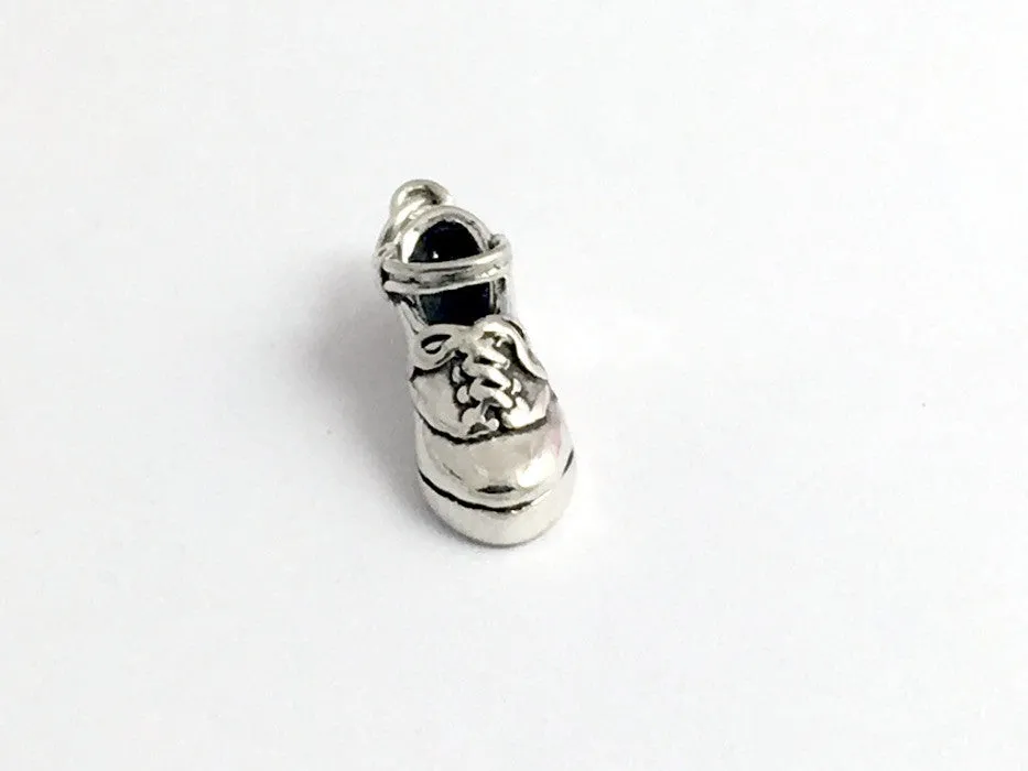 Sterling Silver  Irish Dance hard shoe charm or pendant- Feis- Dancer, feisanna