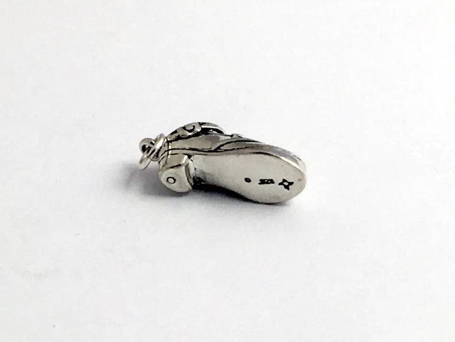 Sterling Silver  Irish Dance hard shoe charm or pendant- Feis- Dancer, feisanna