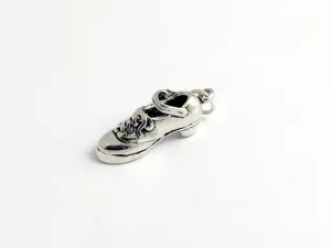 Sterling Silver  Irish Dance hard shoe charm or pendant- Feis- Dancer, feisanna