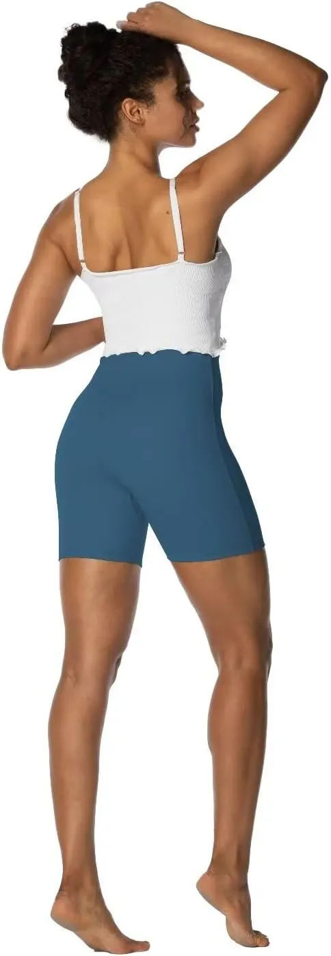 Sunzel No Front Seam Biker Shorts for Women with Pockets, Yoga Workout Gym Bike Shorts