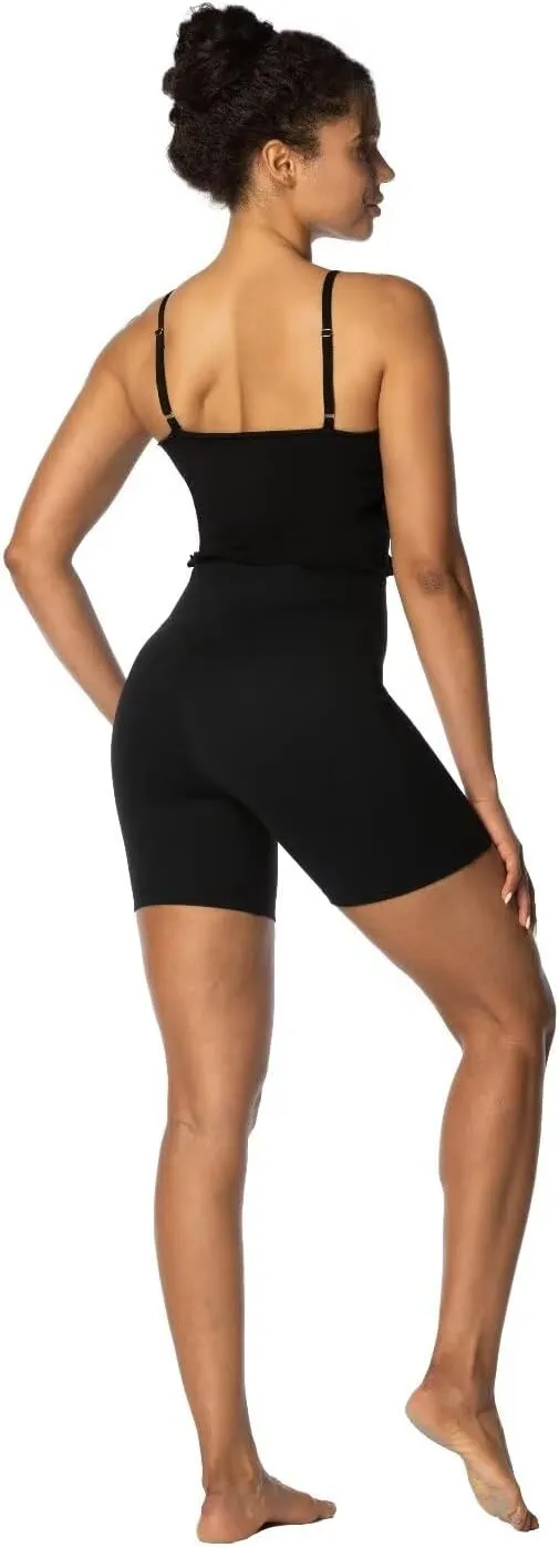 Sunzel No Front Seam Biker Shorts for Women with Pockets, Yoga Workout Gym Bike Shorts