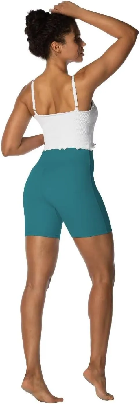 Sunzel No Front Seam Biker Shorts for Women with Pockets, Yoga Workout Gym Bike Shorts