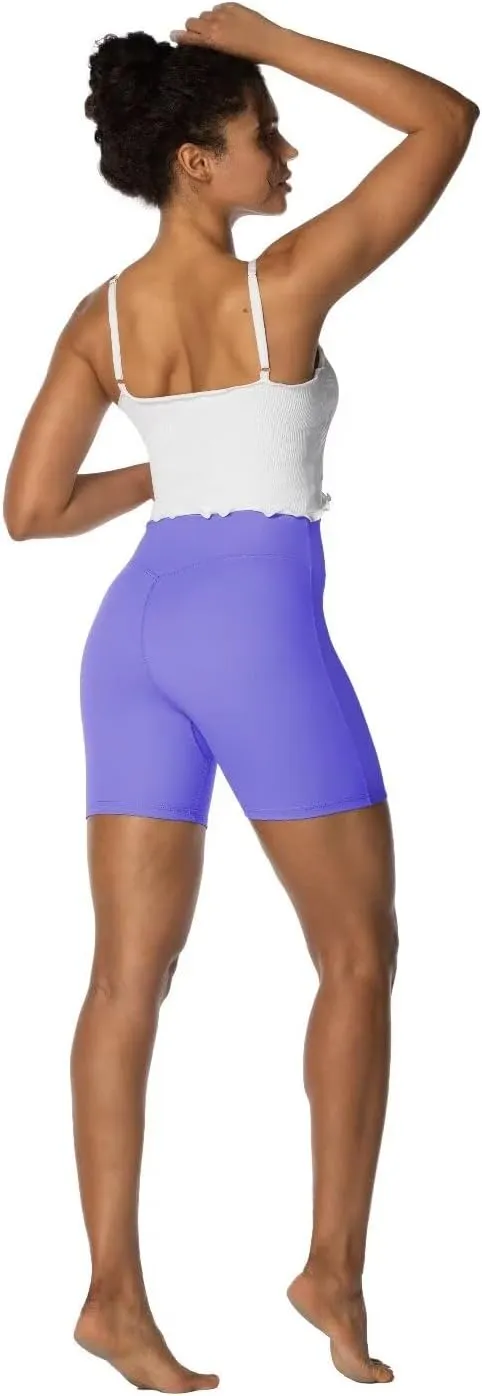 Sunzel No Front Seam Biker Shorts for Women with Pockets, Yoga Workout Gym Bike Shorts