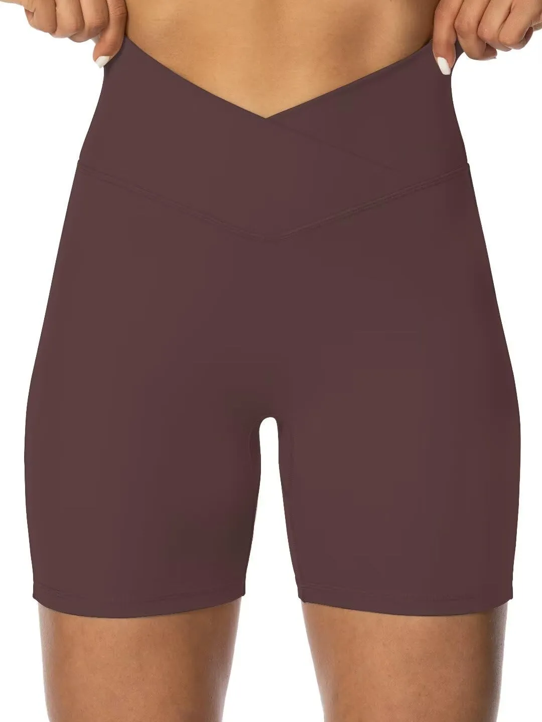 Sunzel No Front Seam Biker Shorts for Women with Pockets, Yoga Workout Gym Bike Shorts