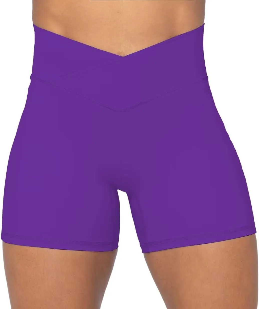 Sunzel No Front Seam Biker Shorts for Women with Pockets, Yoga Workout Gym Bike Shorts
