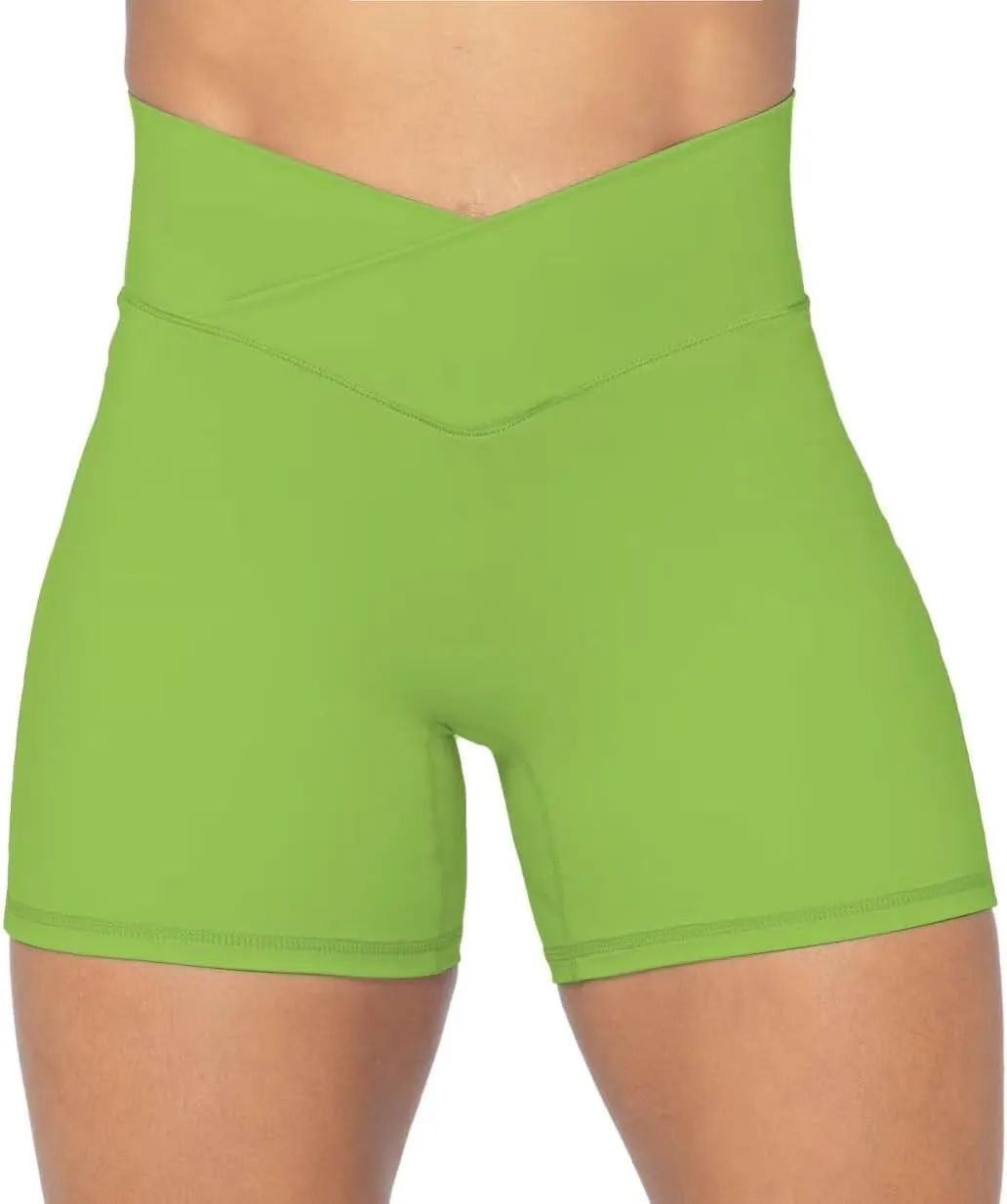 Sunzel No Front Seam Biker Shorts for Women with Pockets, Yoga Workout Gym Bike Shorts