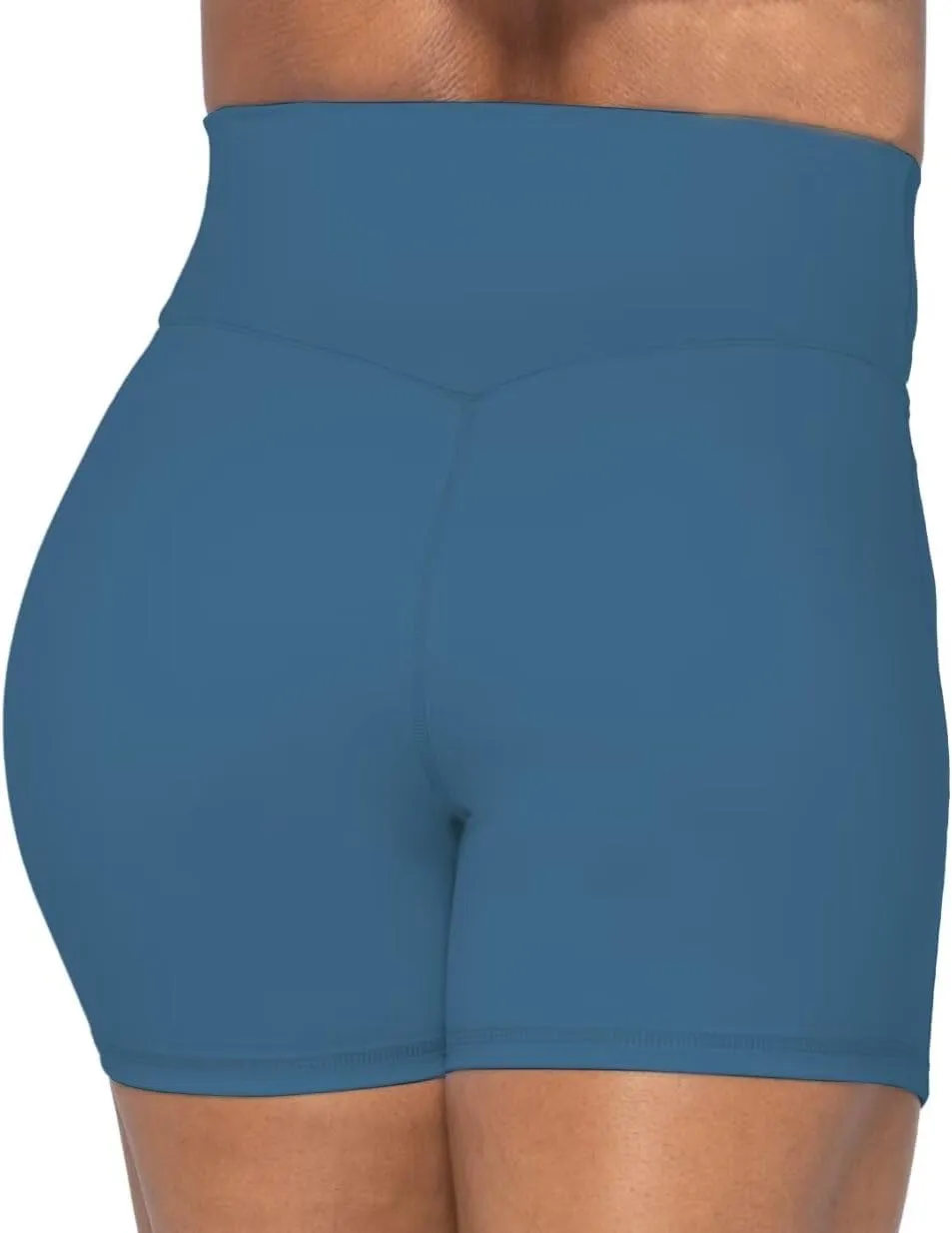 Sunzel No Front Seam Biker Shorts for Women with Pockets, Yoga Workout Gym Bike Shorts