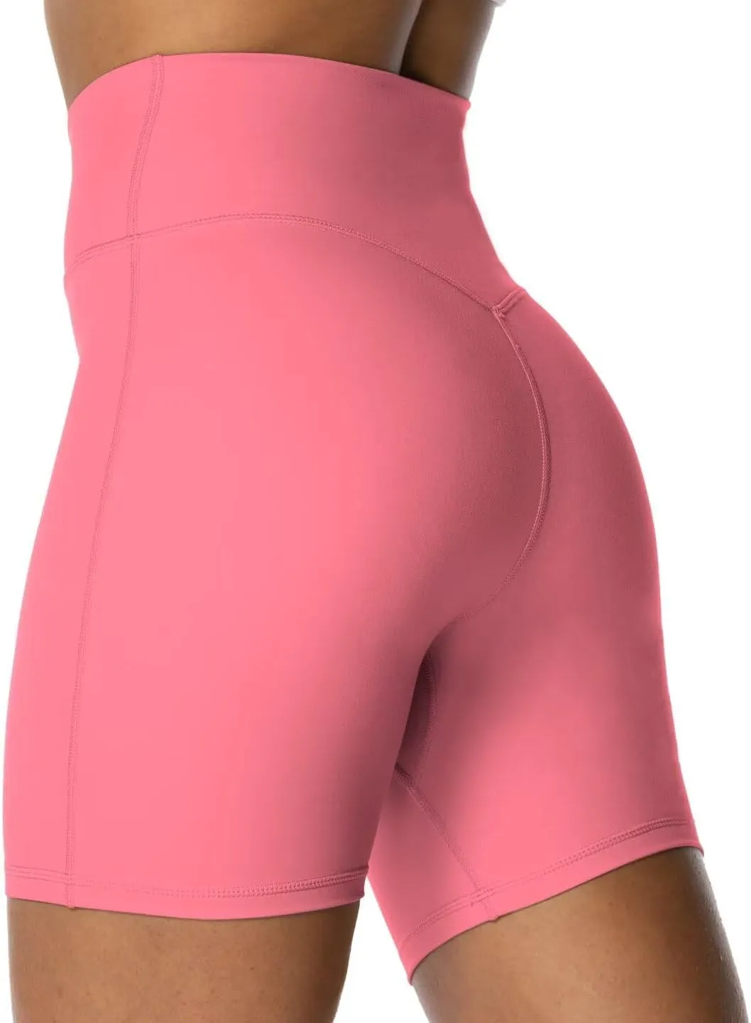 Sunzel No Front Seam Biker Shorts for Women with Pockets, Yoga Workout Gym Bike Shorts