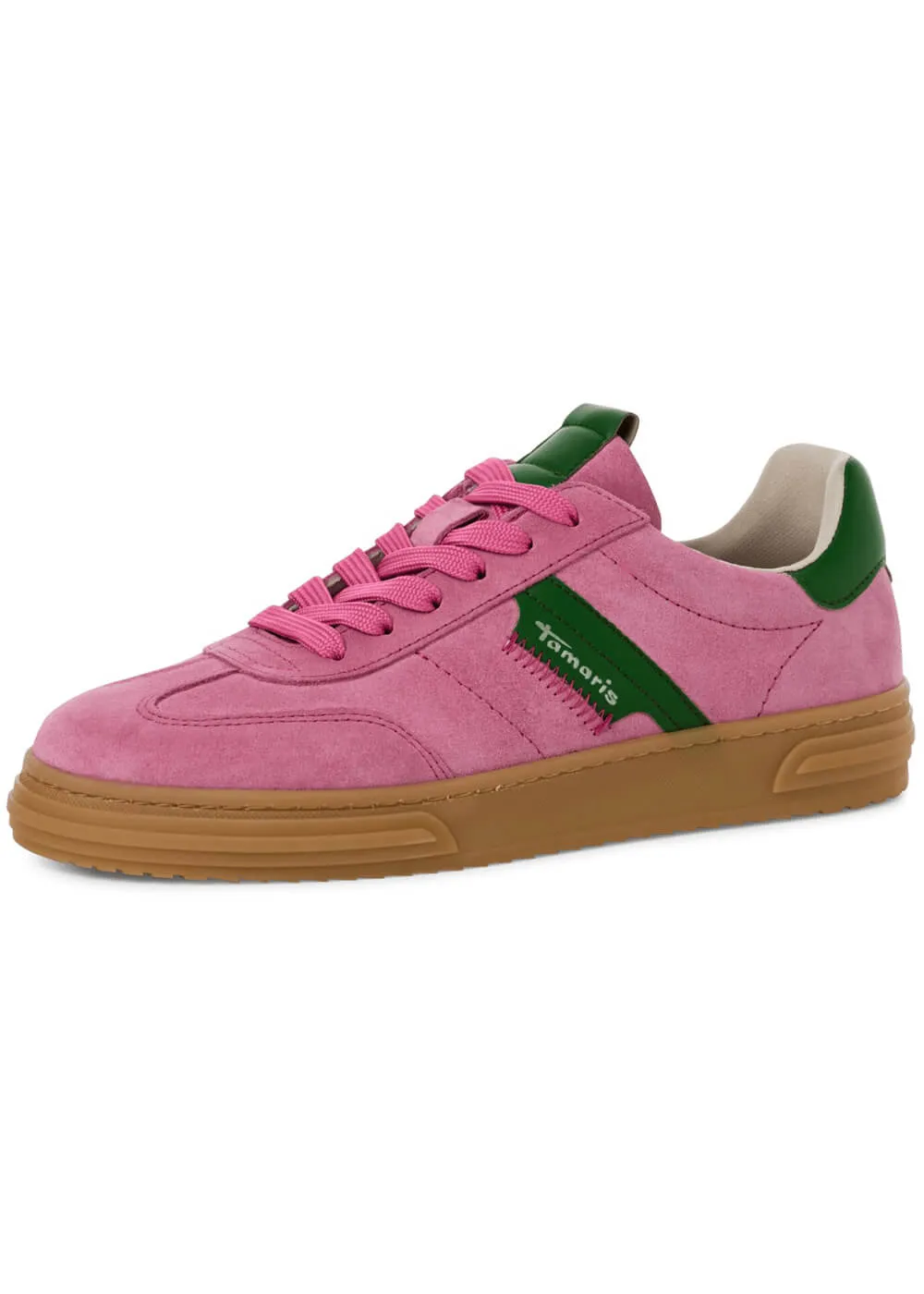 Tamaris Brenna Leren 70's Sneakers Pink