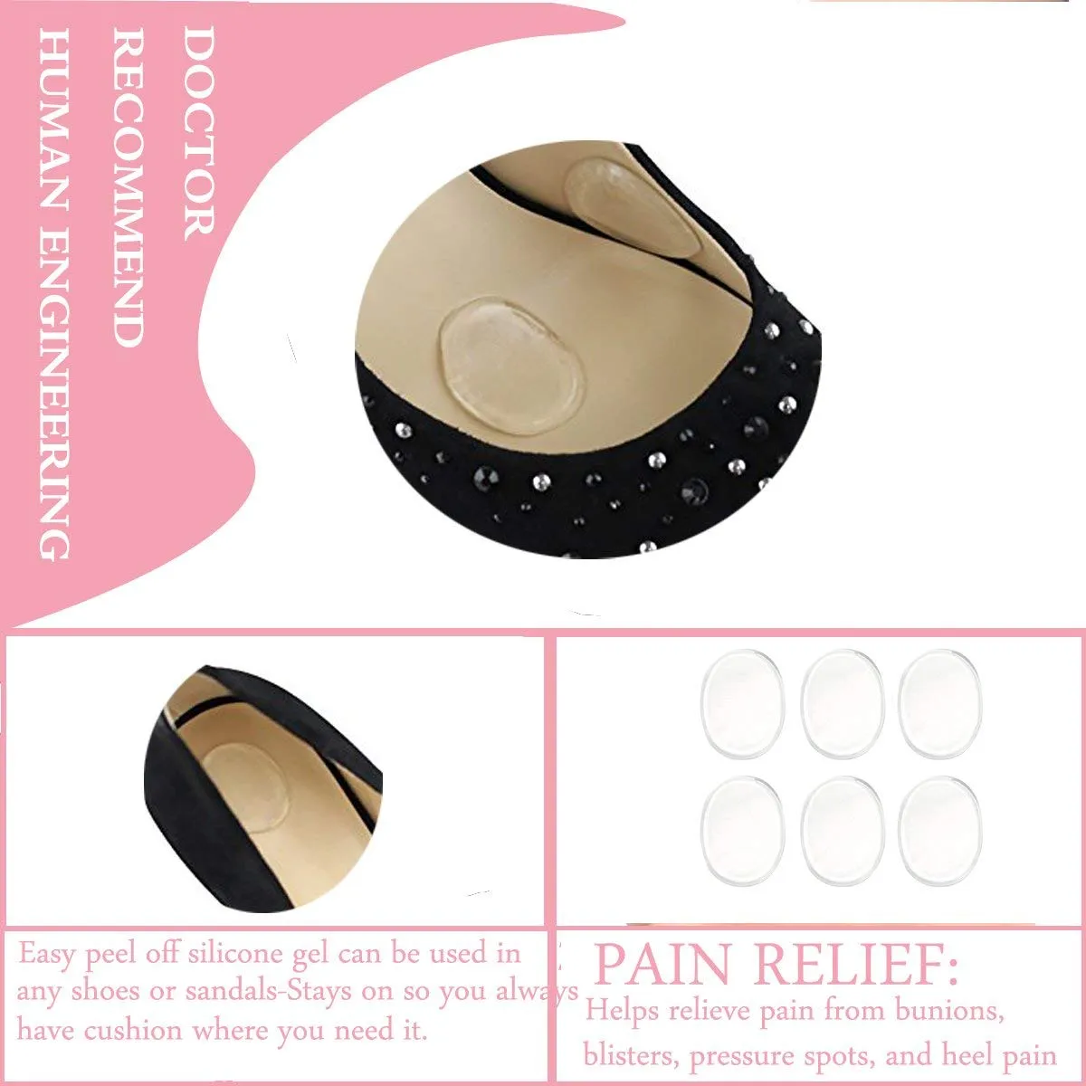 Toe Separators,Bunion Corrector,Toe Stretchers,Bunion Relief Protector & Pads - Toe Spacers & Spreaders Treat Pain in Hallux Valgus, Tailors Bunion, Big Toe Joint, Hammer Toe