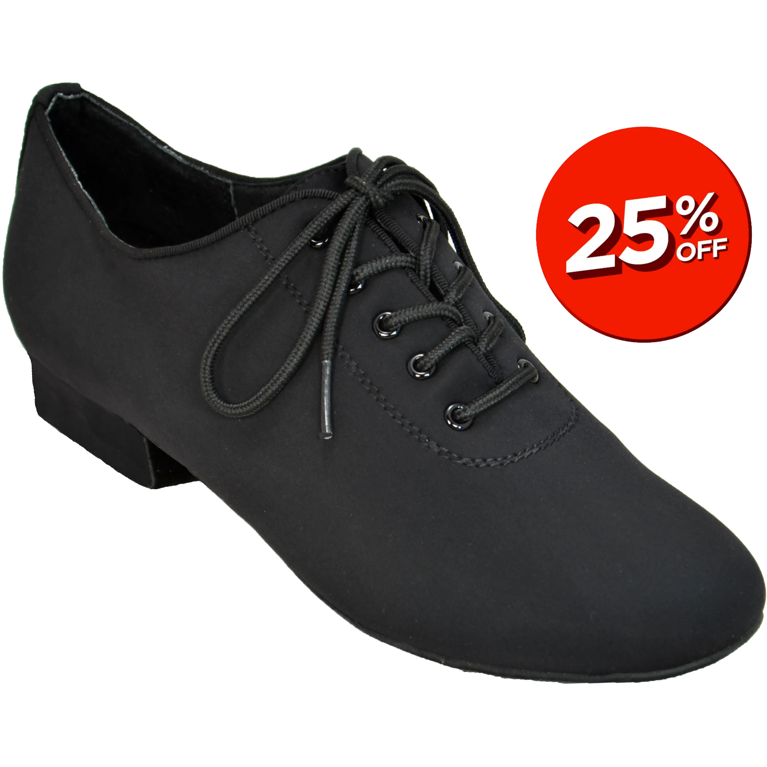 Ultimate Men's Depth - Black Lycra - Low Heel
