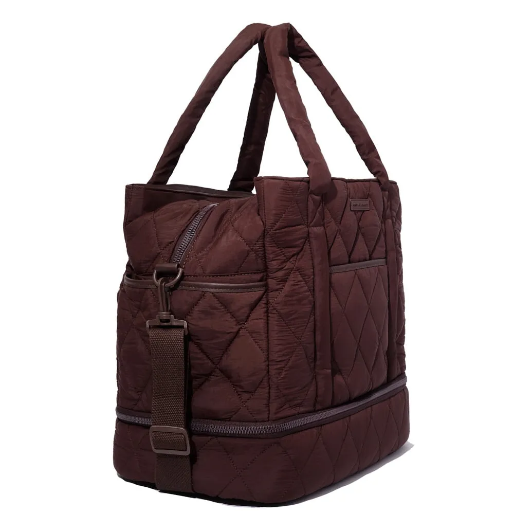 VOYAGER quilted espresso