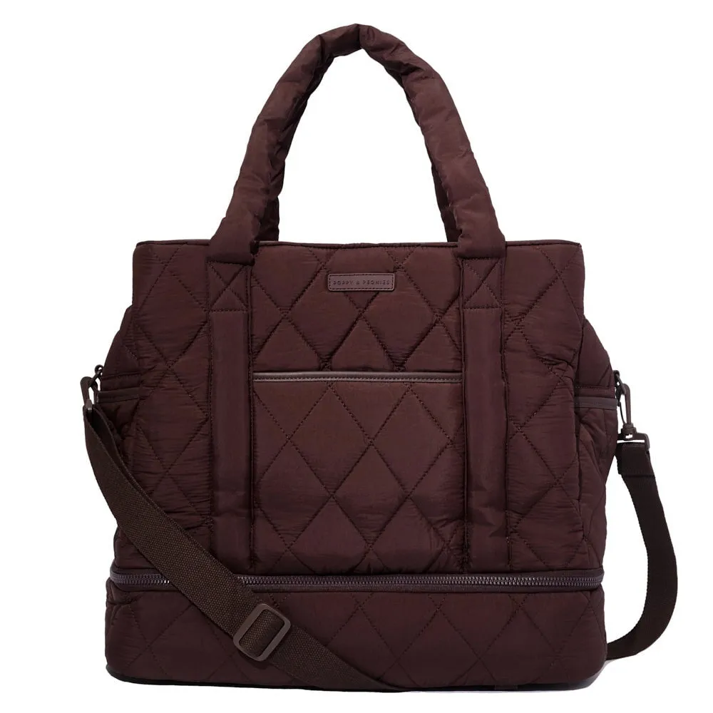 VOYAGER quilted espresso