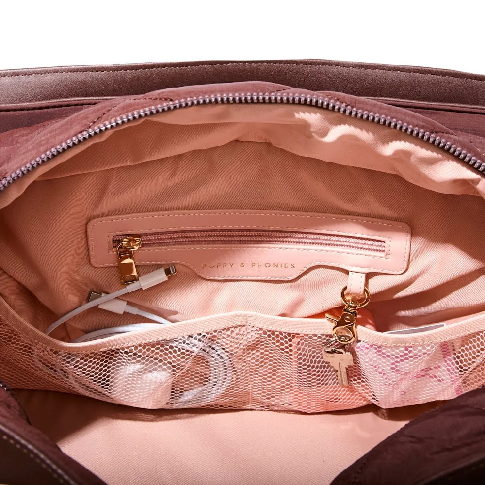VOYAGER quilted espresso